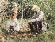 Berthe Morisot Manet and his daughter Germany oil painting artist
